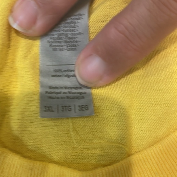 men’s 3XL yellow t-shirt - Picture 3 of 3